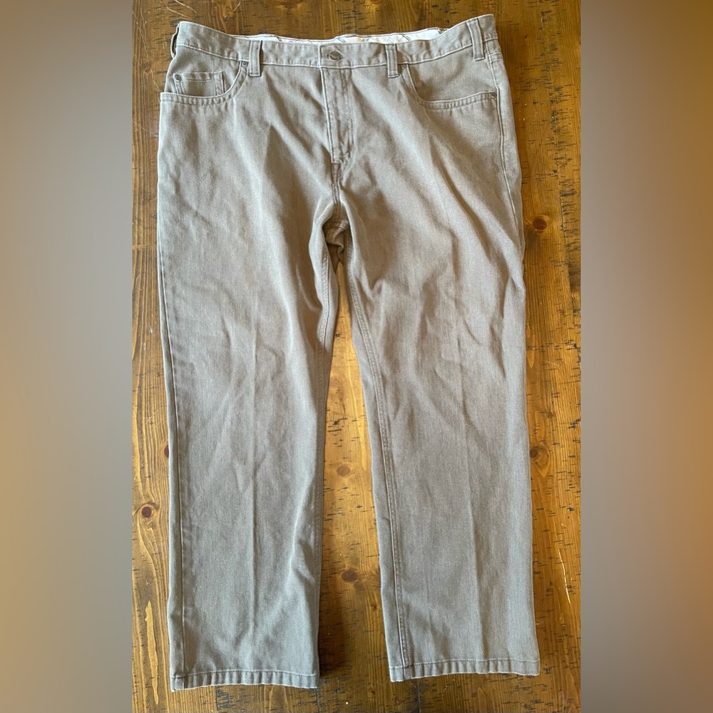Kenneth Cole New York Men's Pants- Taupe. Size 42x30 81% cotton 19% polyester
